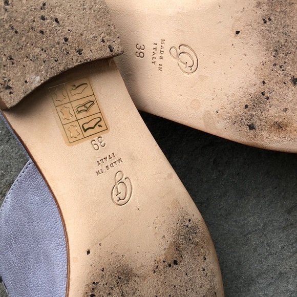 M. Gemi The Docente Flat Mule Loafer Blue Stone 39 - Picture 9 of 14